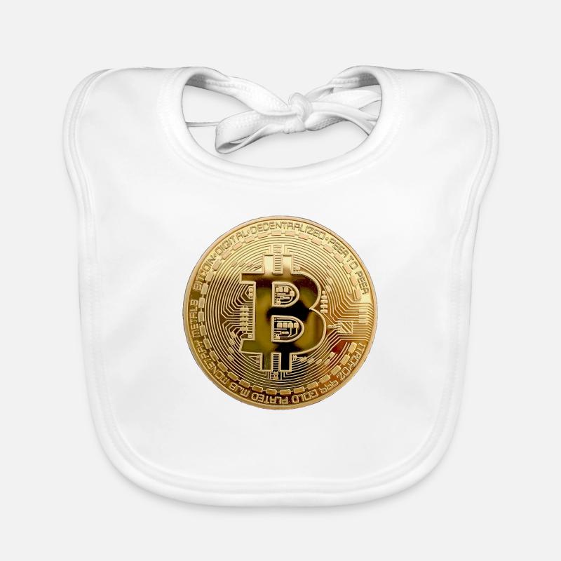 Bitcoin Currency Organic Baby Bibs