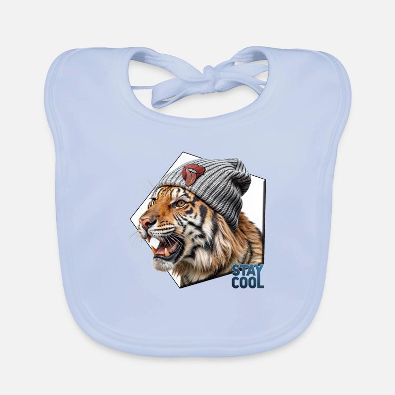 Rayures décontractées Bavoir bio Bébé