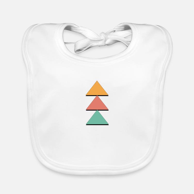 Triangle coloré Bavoir bio Bébé