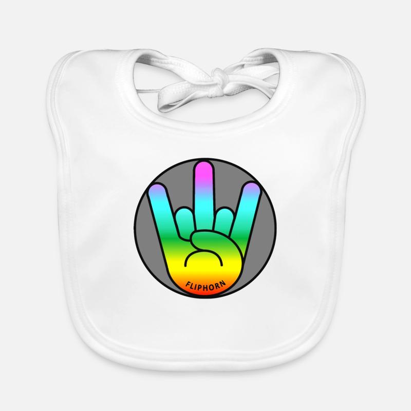 Fliphorn Iconic Design Baby Bio-Lätzchen