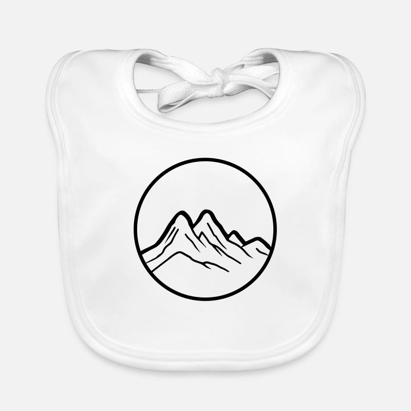 Mountains 2 Organic Baby Bibs