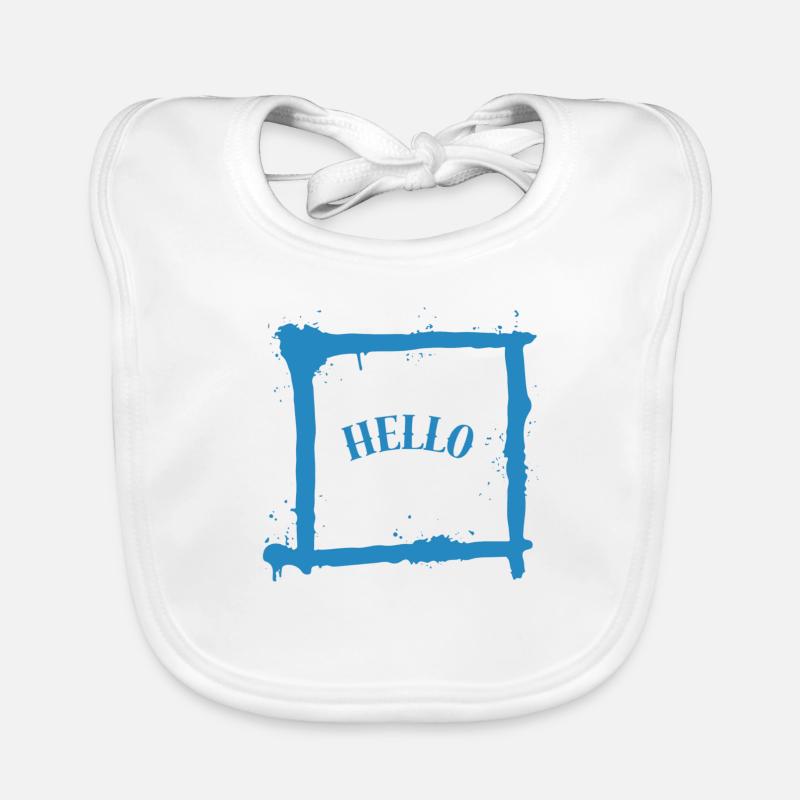 Salutation Minimaliste Bavoir bio Bébé