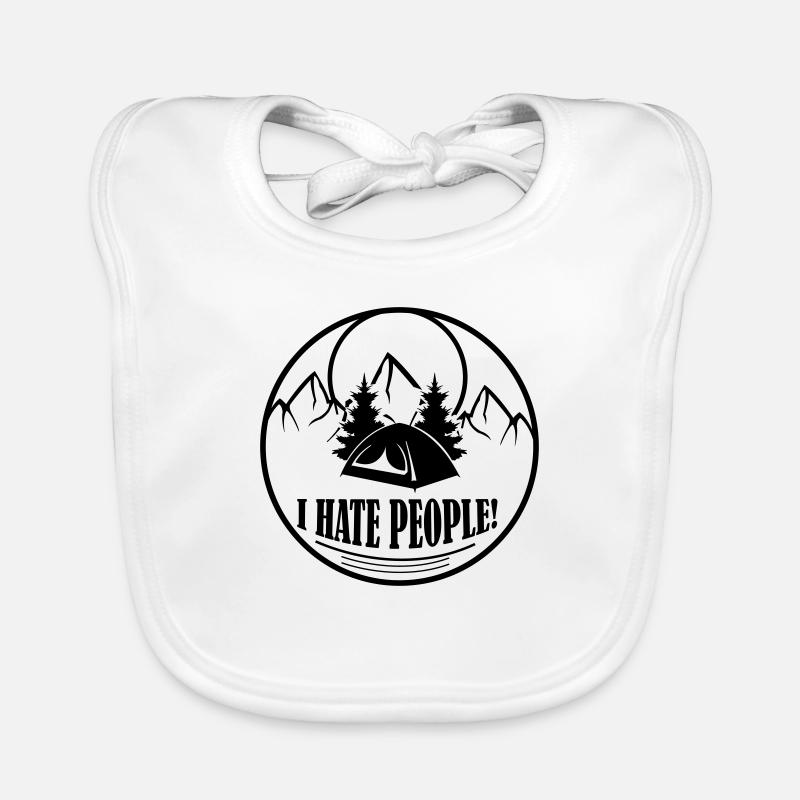 i hate people Organic Baby Bibs