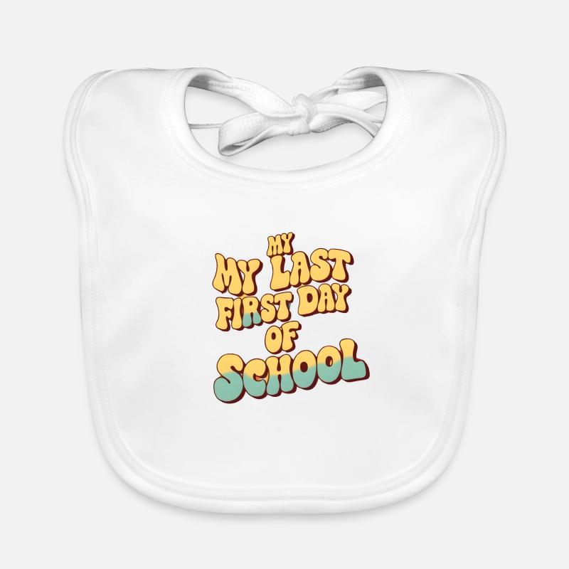 zurück in die Schule Baby Bio-Lätzchen