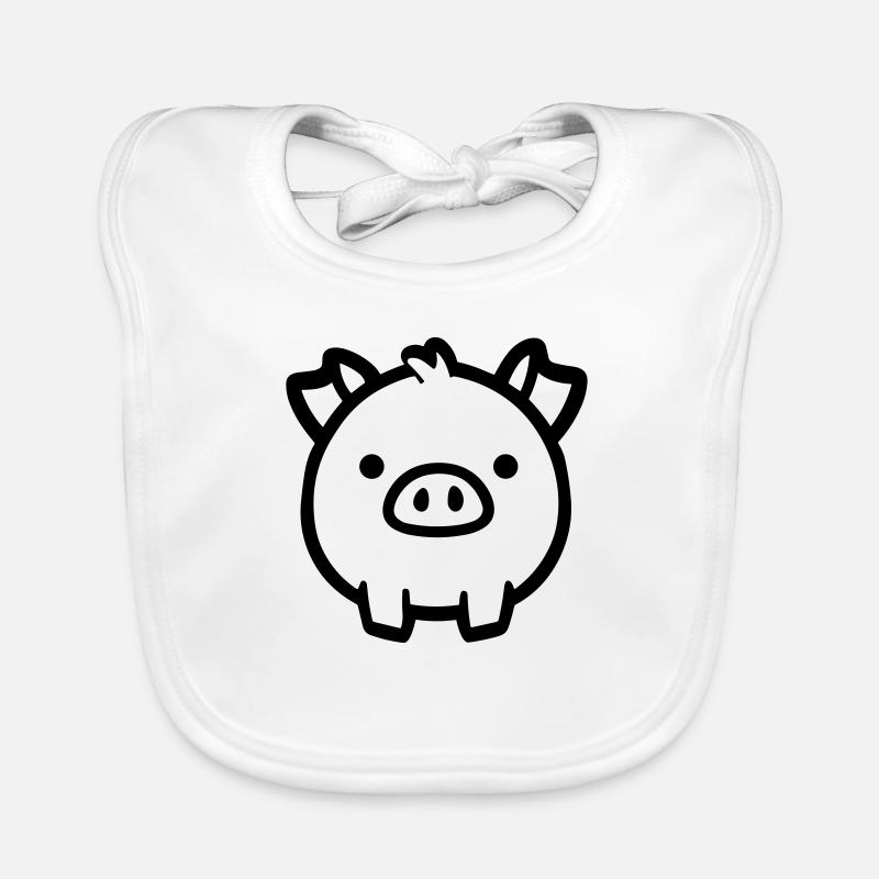 maiale Bavaglino ecologico per neonato