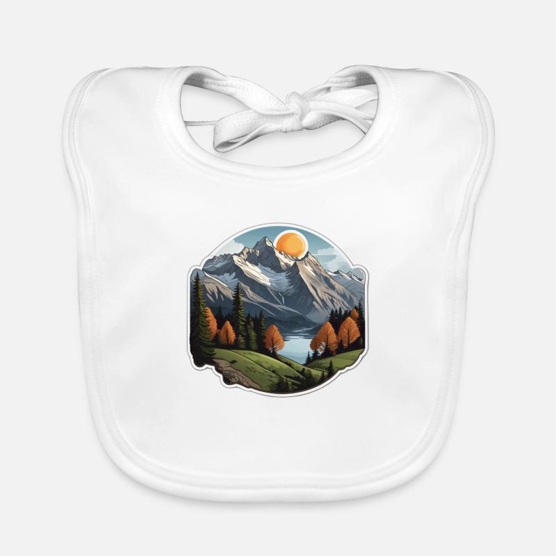 Swiss Mountains Organic Baby Bibs