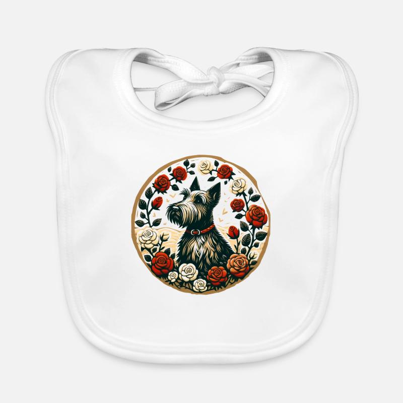 Terrier écossais Bavoir bio Bébé