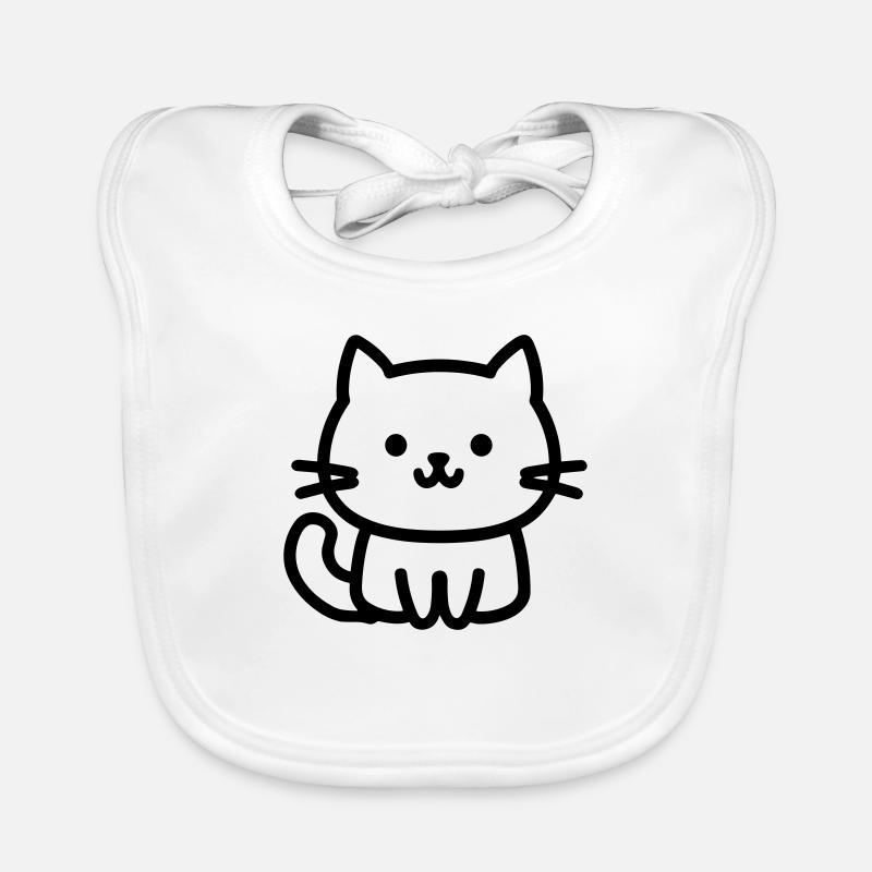 chat Bavoir bio Bébé