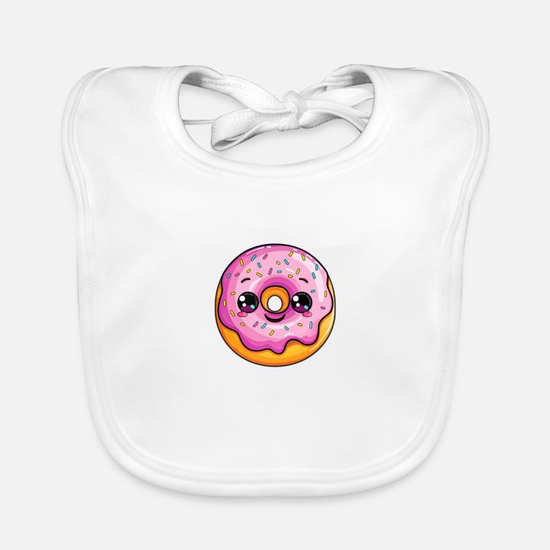 Beignet avec visage Bavoir bio Bébé