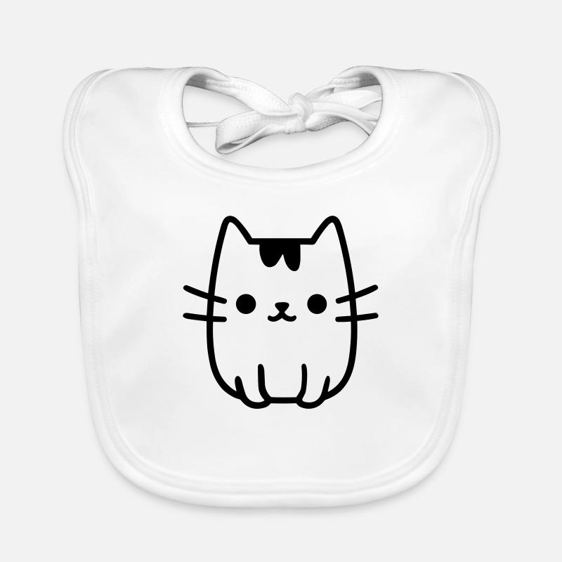 chat Bavoir bio Bébé