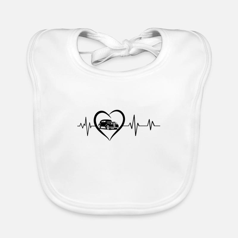 Heartbeat Oldtimer Baby Bio-Lätzchen