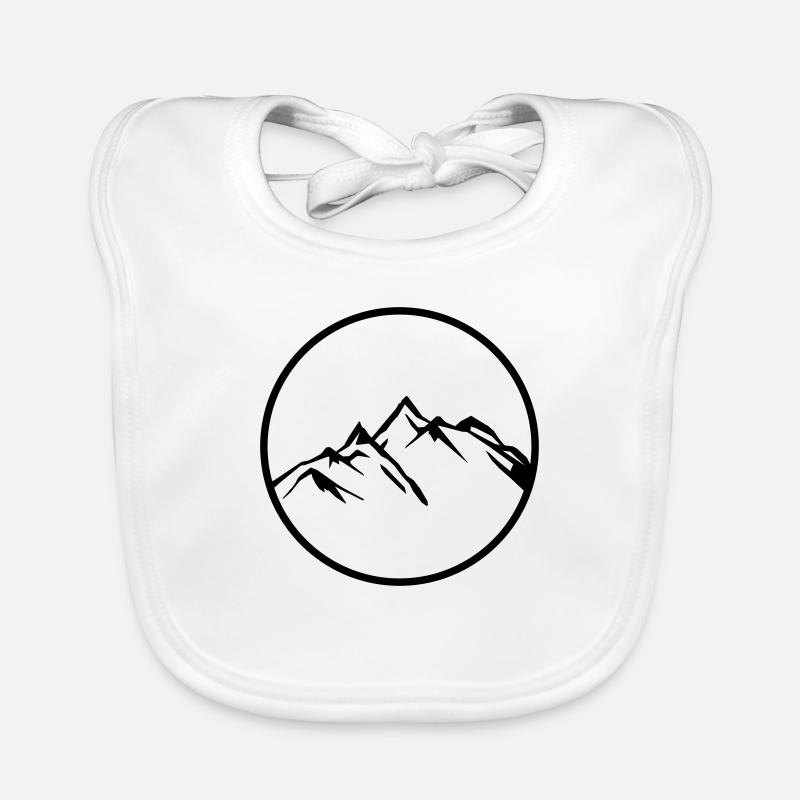 mountains mountains Organic Baby Bibs