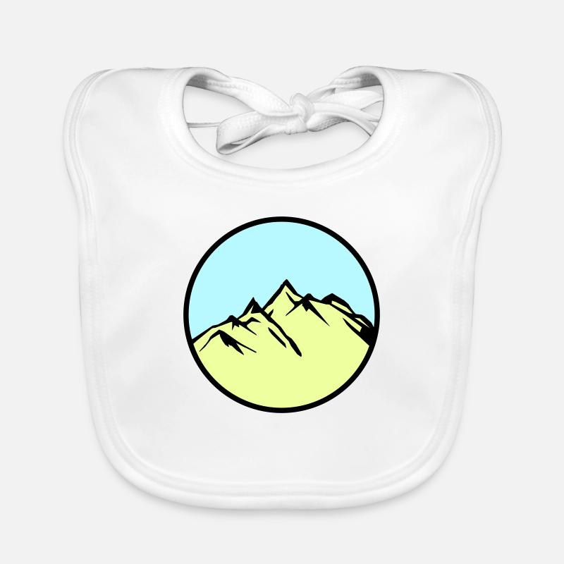 mountains mountains Organic Baby Bibs