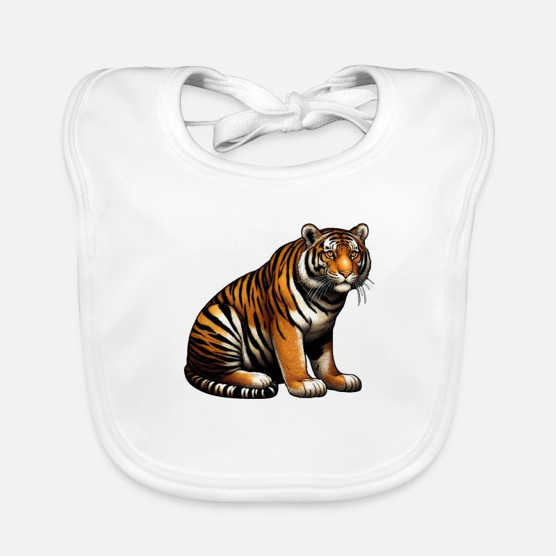 Tiger On the Move Organic Baby Bibs