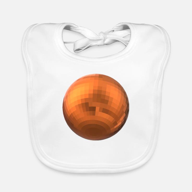 Sphère orange Bavoir bio Bébé