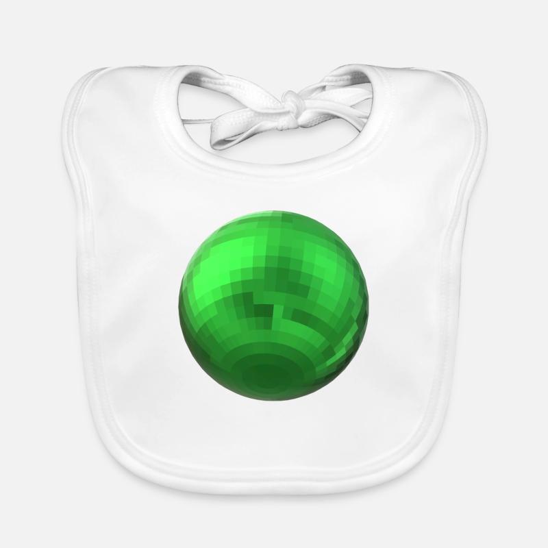 Sphère verte Bavoir bio Bébé