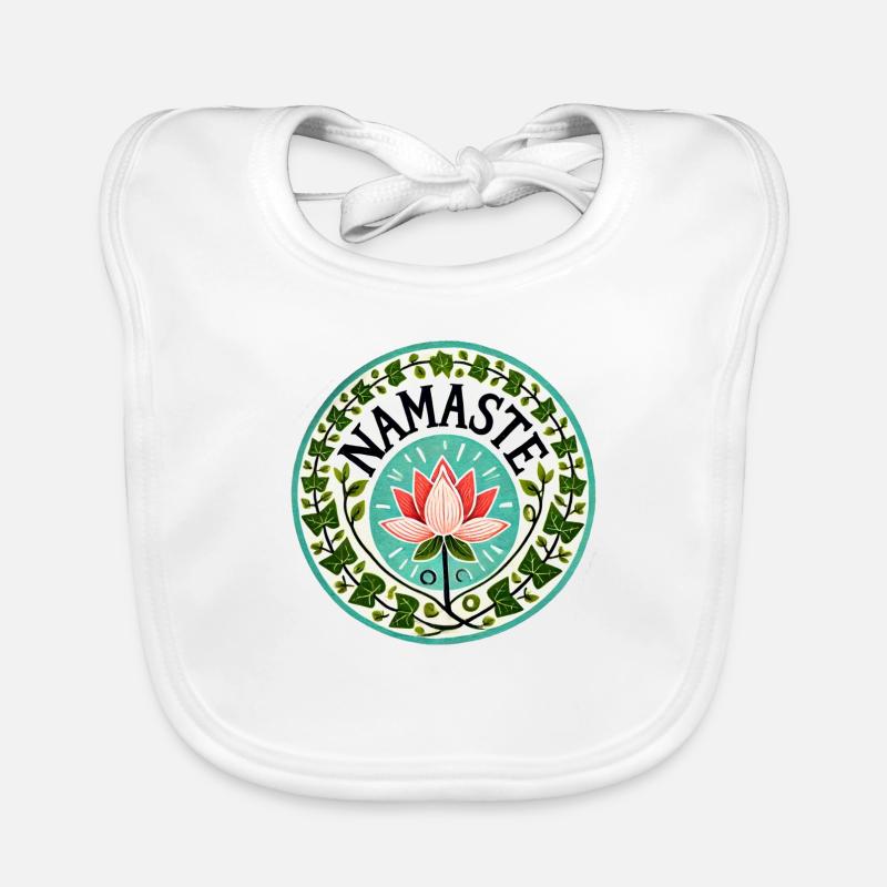 Namaste - Baby Bio-Lätzchen - Weiß