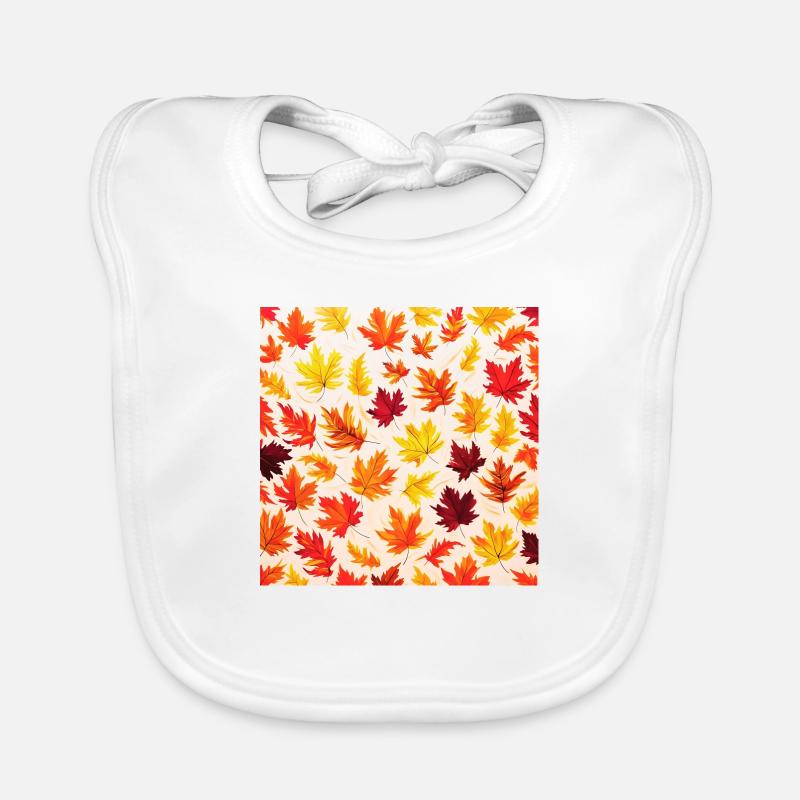 Herbstlaub-Muster Baby Bio-Lätzchen
