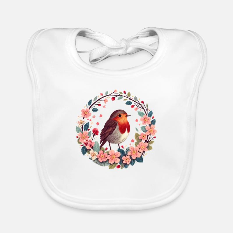 Rouge-gorge Bavoir bio Bébé