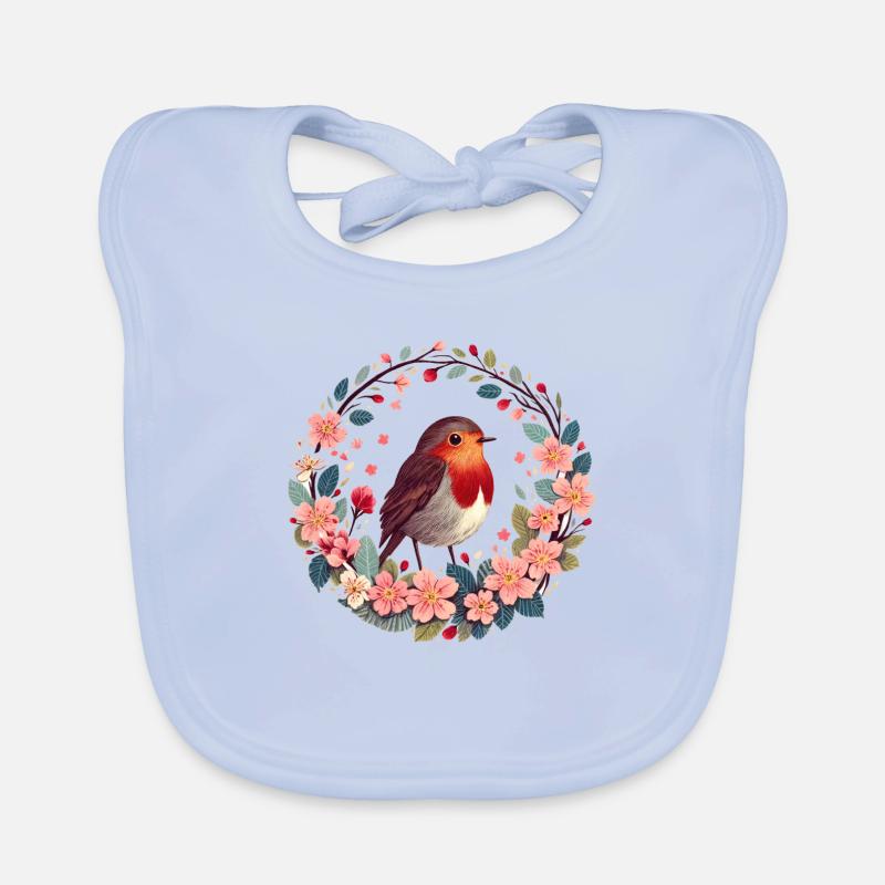 Robin Organic Baby Bibs