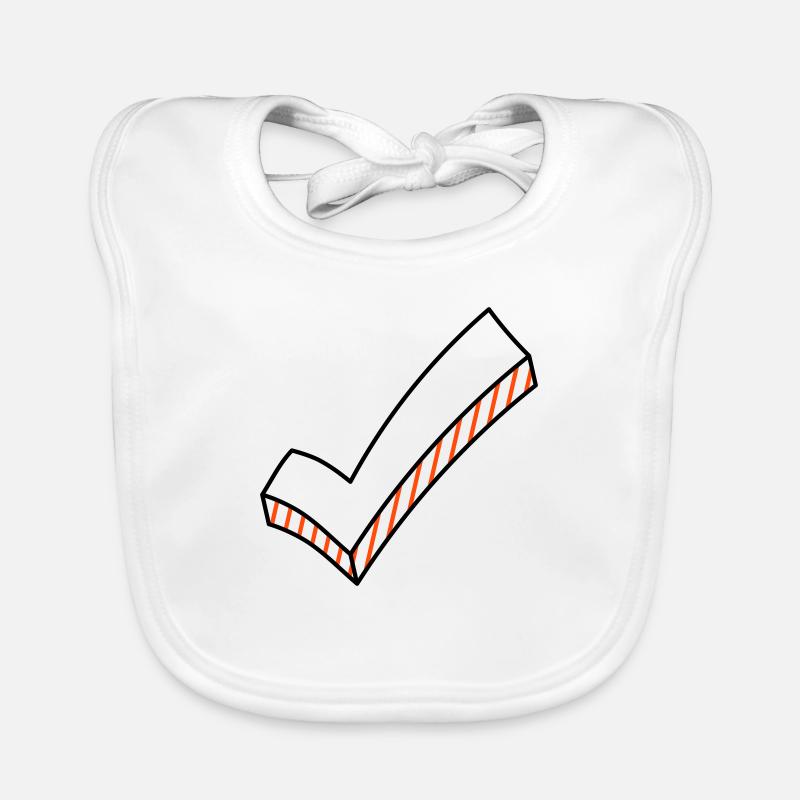 Crochet bicolore Bavoir bio Bébé