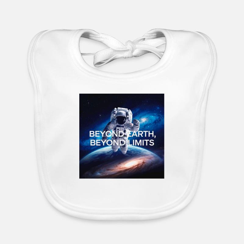 Beyond earth, beyond limits Baby Bio-Lätzchen