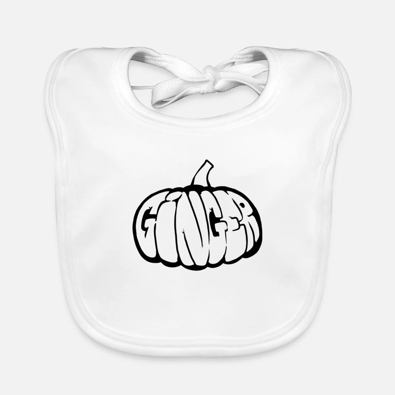 Potiron Gingembre Graff (Stencil) Bavoir bio Bébé