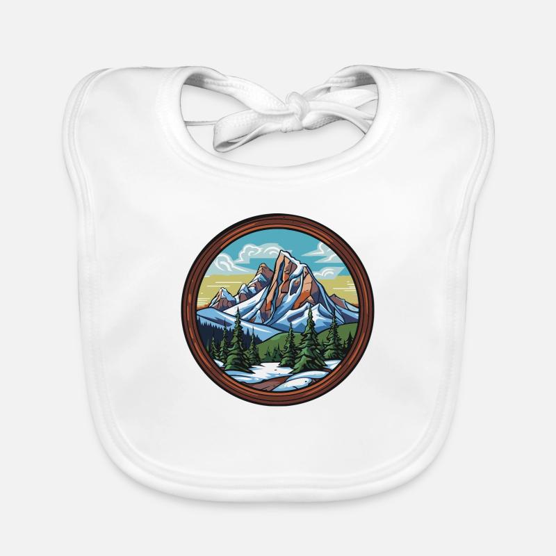 Mountains 1 Organic Baby Bibs