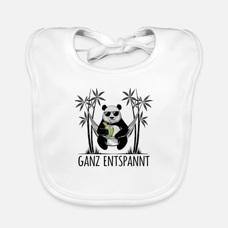 Panda - Completely relaxed Organic Baby Bibs
