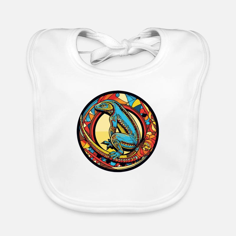 Bande dessinée Lézard Bavoir bio Bébé