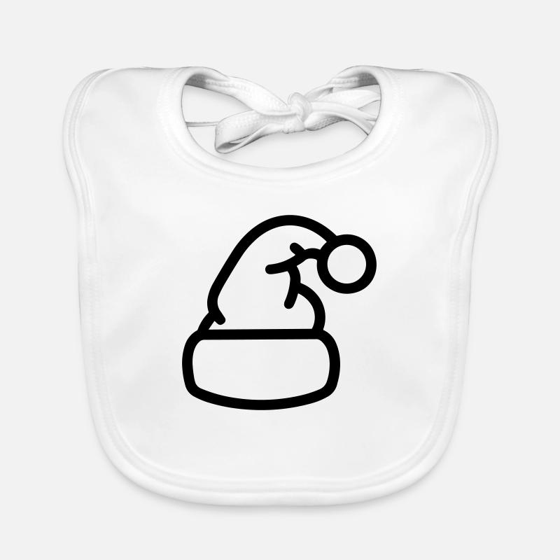 Christmas hat Organic Baby Bibs