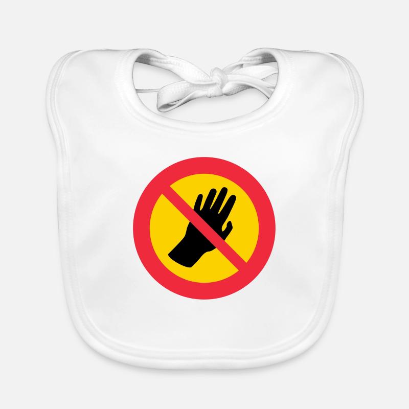 Please don't touch me - Autism - Asperger Organic Baby Bibs