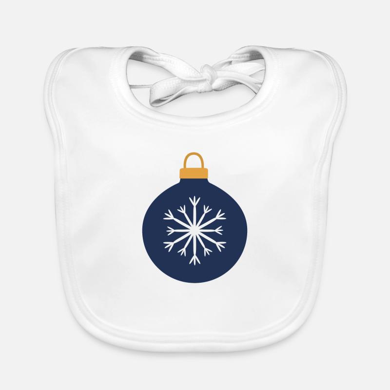 Weihnachtskugel Baby Bio-Lätzchen