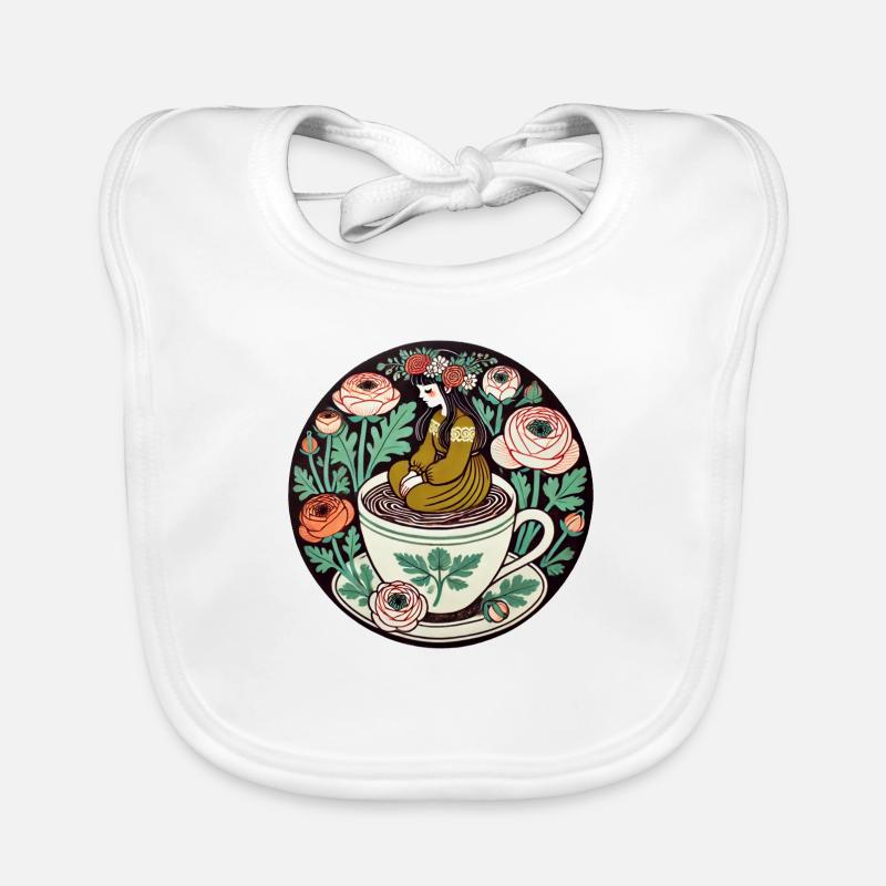 Tea Time Mädchen Baby Bio-Lätzchen