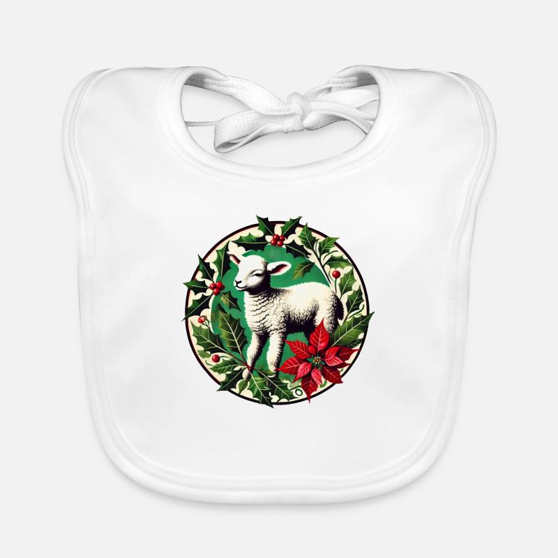 Mouton de Noël Bavoir bio Bébé