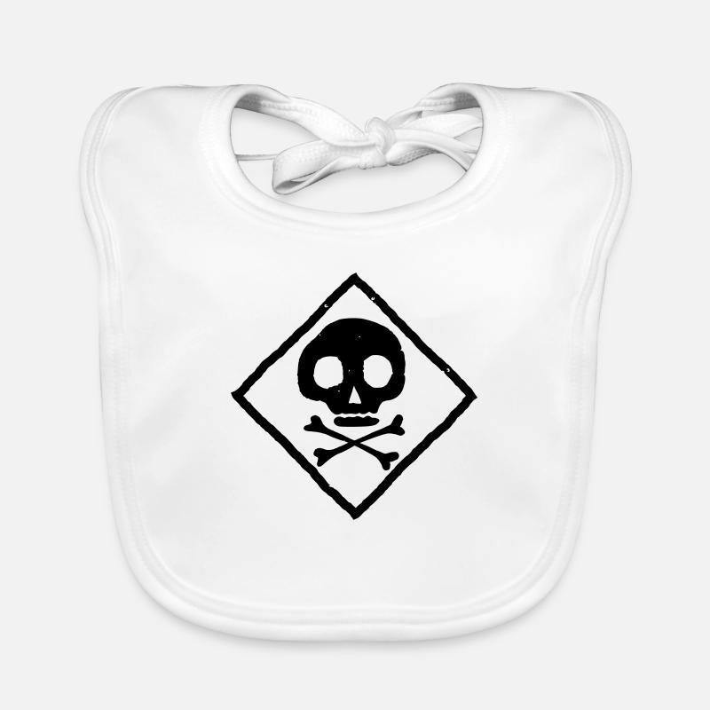 skull and bones Organic Baby Bibs