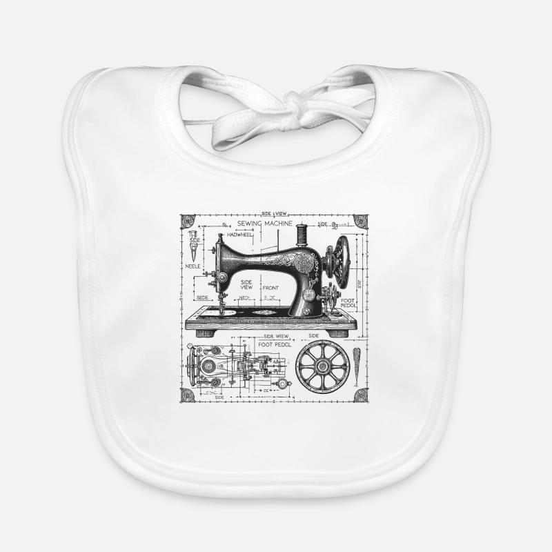 Sewing machine Organic Baby Bibs