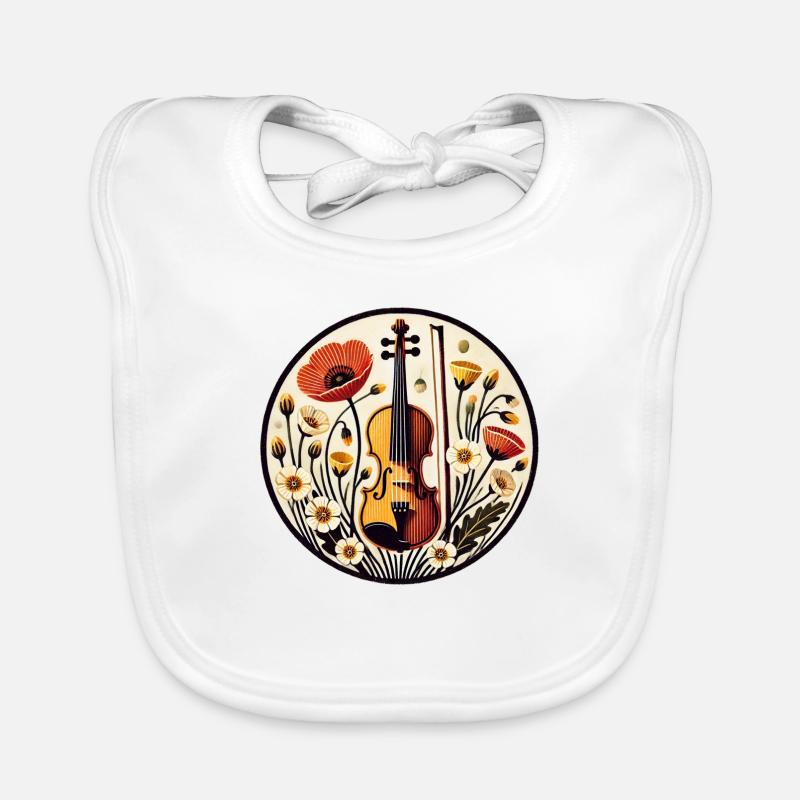 Violon Bavoir bio Bébé