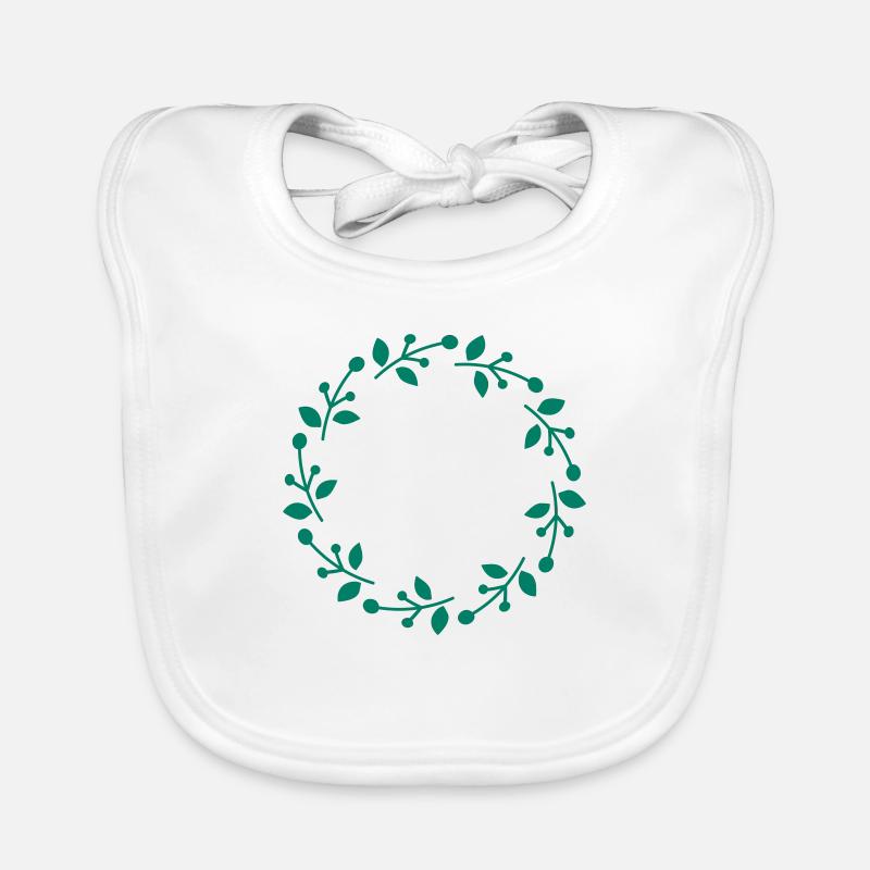 Weihnachtskranz Baby Bio-Lätzchen