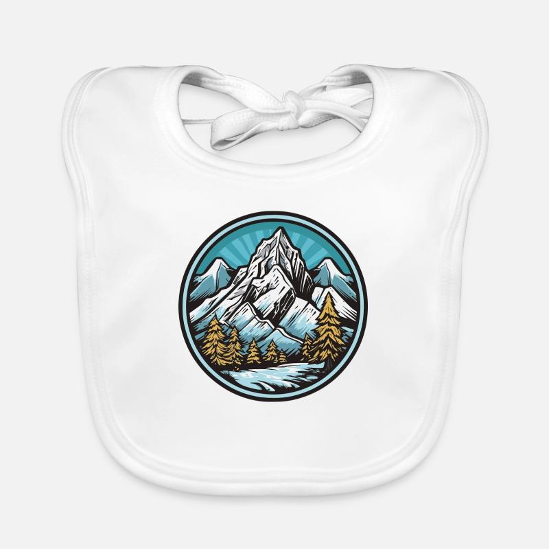 Mountains Organic Baby Bibs