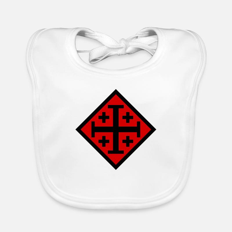Croix de Jérusalem Bavoir bio Bébé