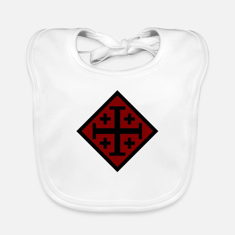 Croix de Jérusalem Bavoir bio Bébé