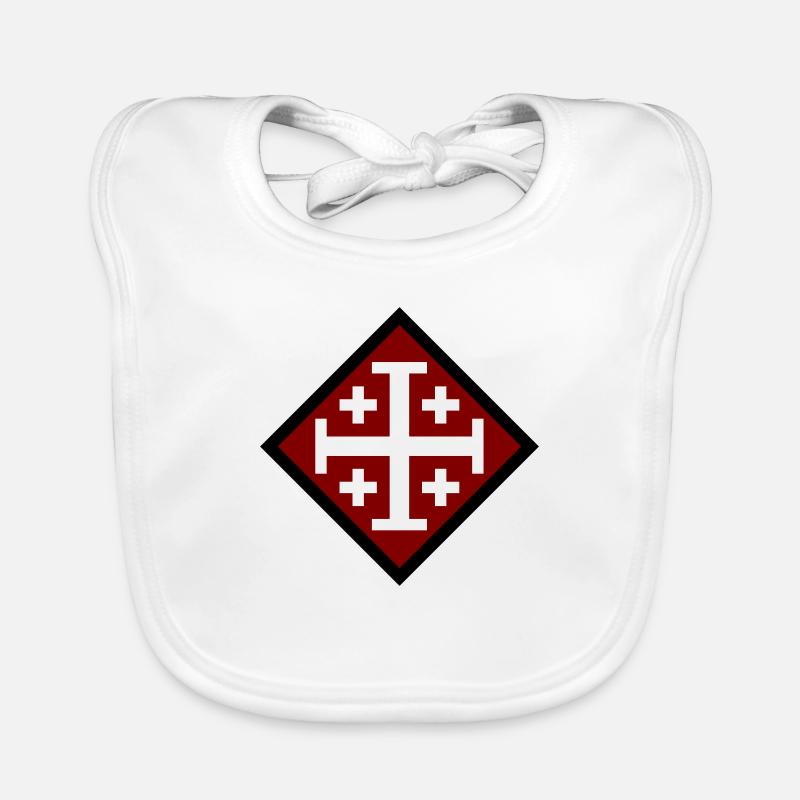 Croix de Jérusalem Bavoir bio Bébé