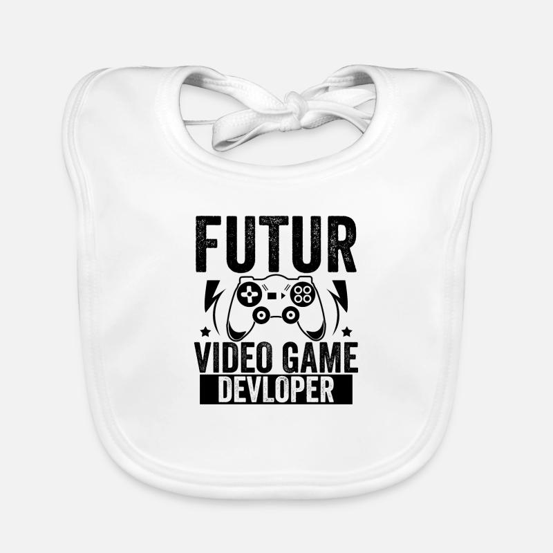 Future Video Game Devloper Organic Baby Bibs