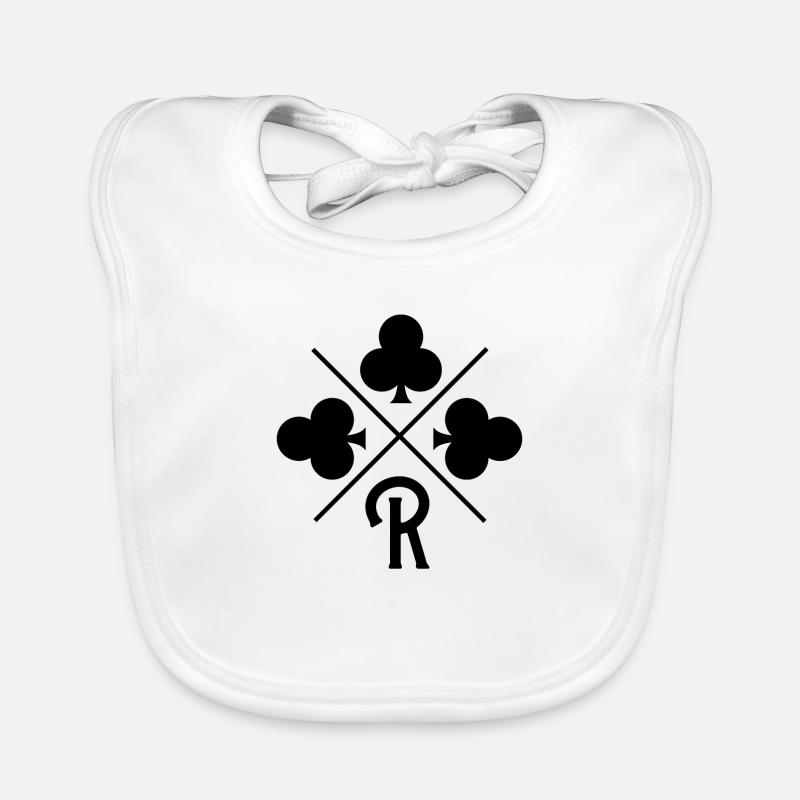 Letter r lucky clover Organic Baby Bibs