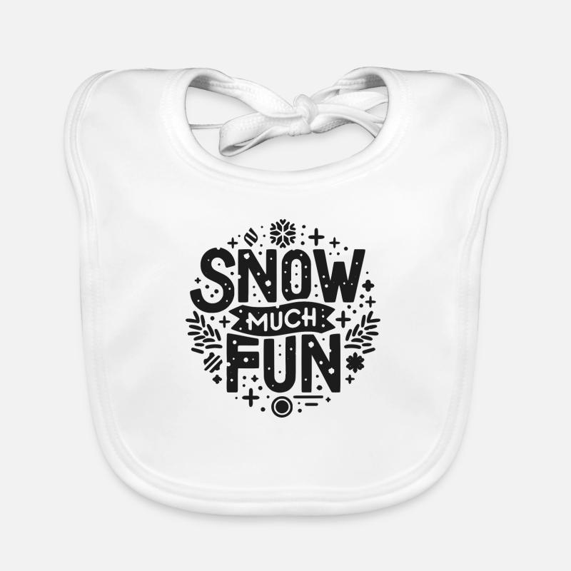 Snow Much Fun Organic Baby Bibs