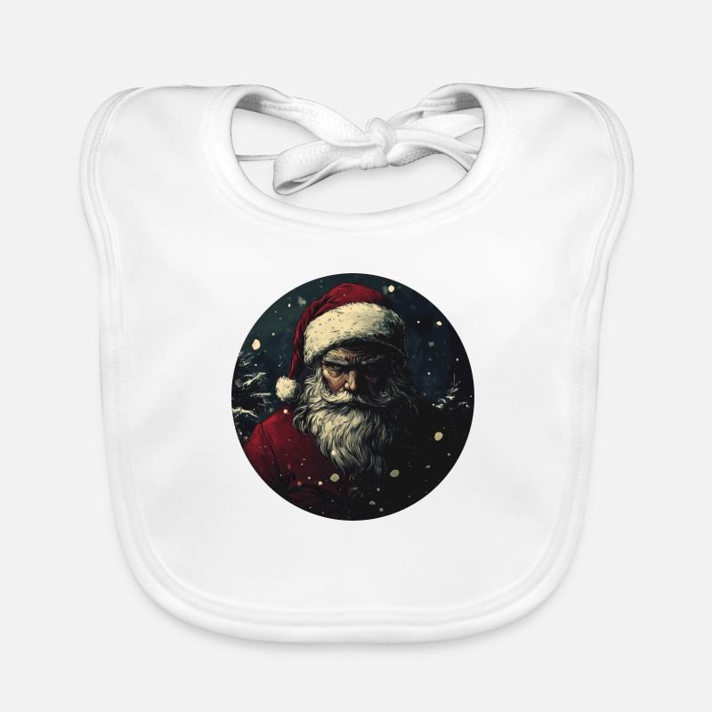 Le Père Noël déterminé Bavoir bio Bébé