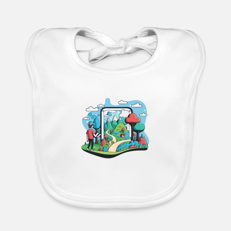 Exploration de la réalité augmentée Bavoir bio Bébé