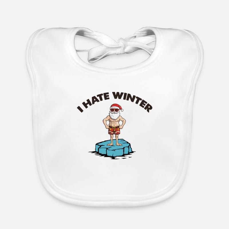 weihnachtsmann eisscholle winter Baby Bio-Lätzchen