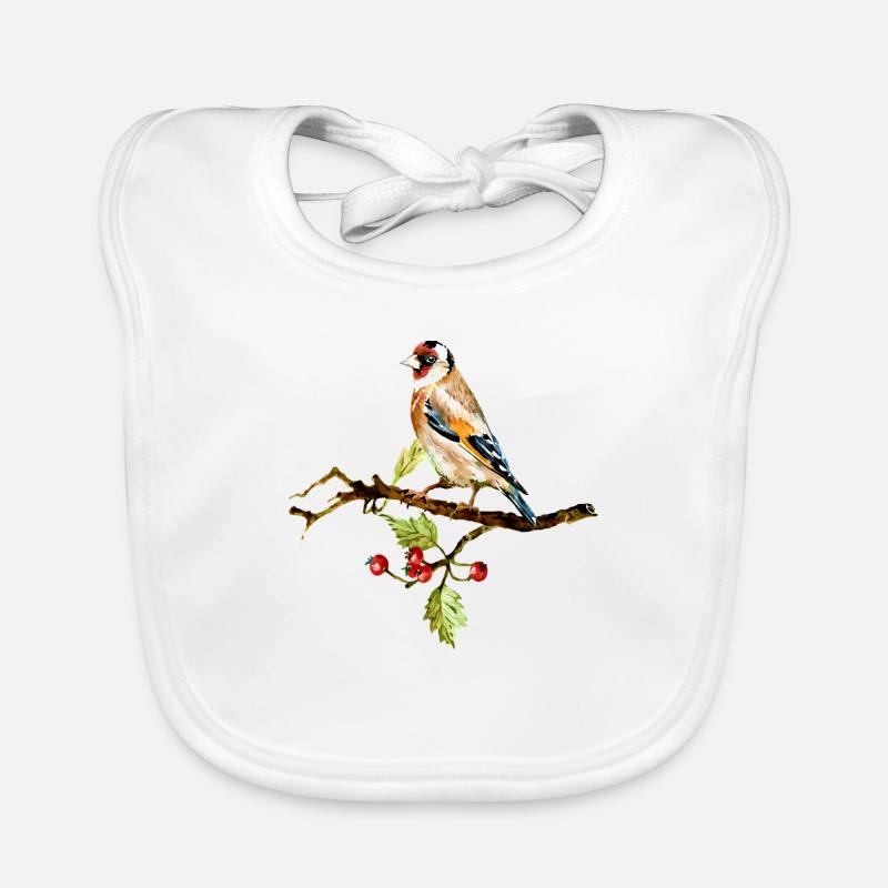 Bunter Vogel Baby Bio-Lätzchen